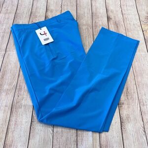 Short Par 4 Pavin Golf Pants Mens 30x34 Ocean Blue 4-Way Stretch Performance NEW